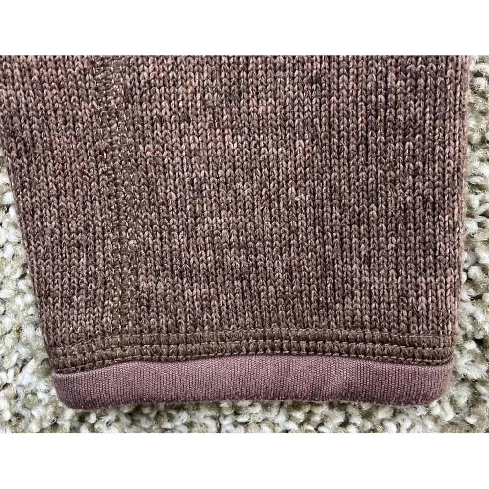 Patagonia Women's Better Sweater 1/4 Zip Brown Size Medium Arm Zip Pocket - Picture 5 of 12